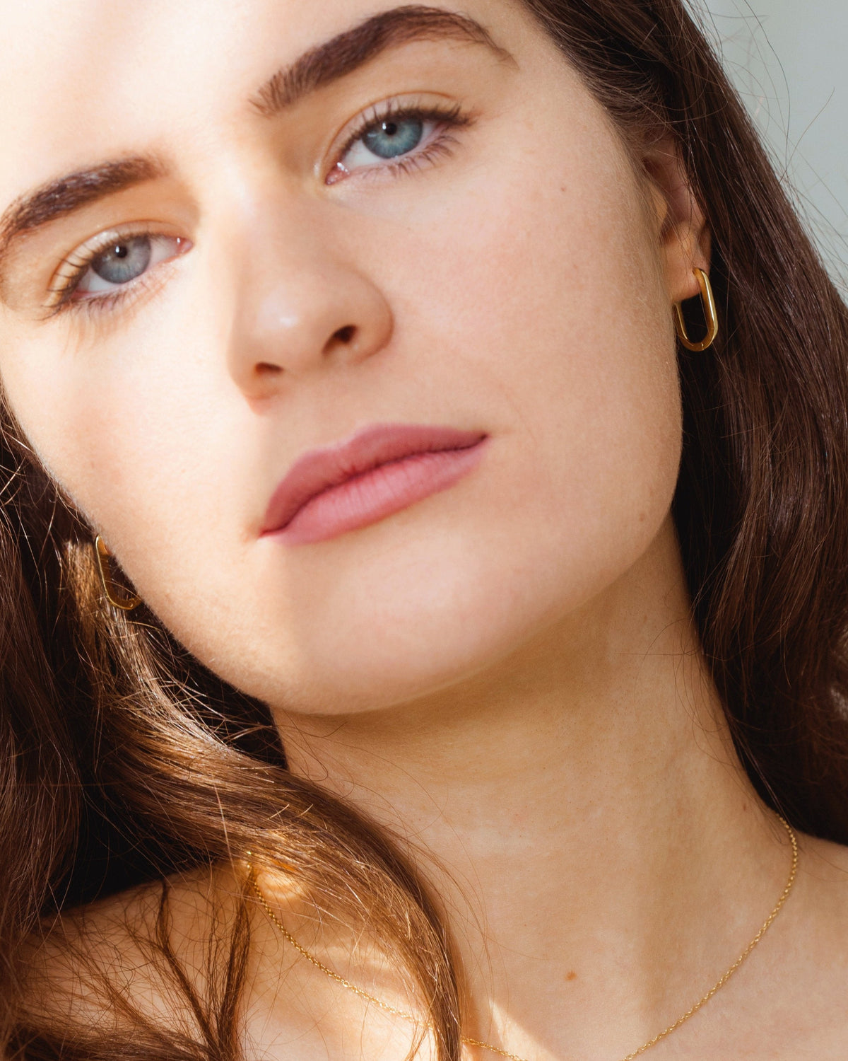 Midi Reversible Gold Hoop Earrings