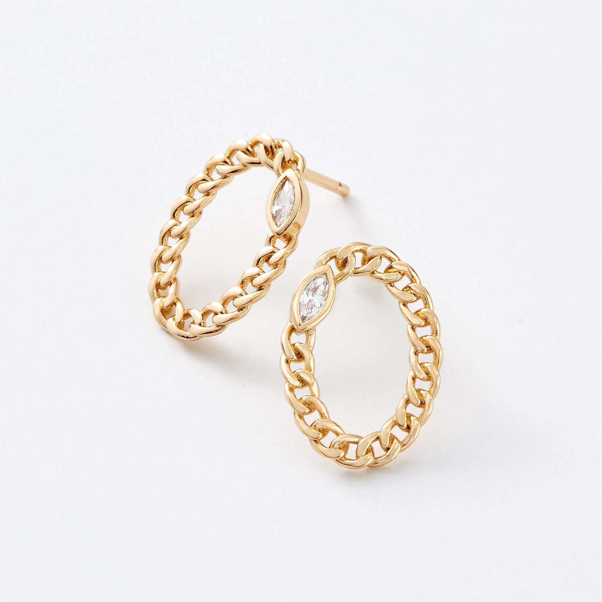 Cassia Curb Chain Studs