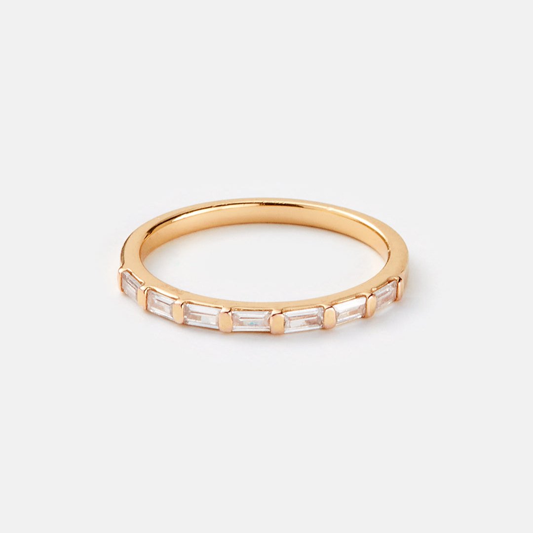 Baguette Half Eternity Ring