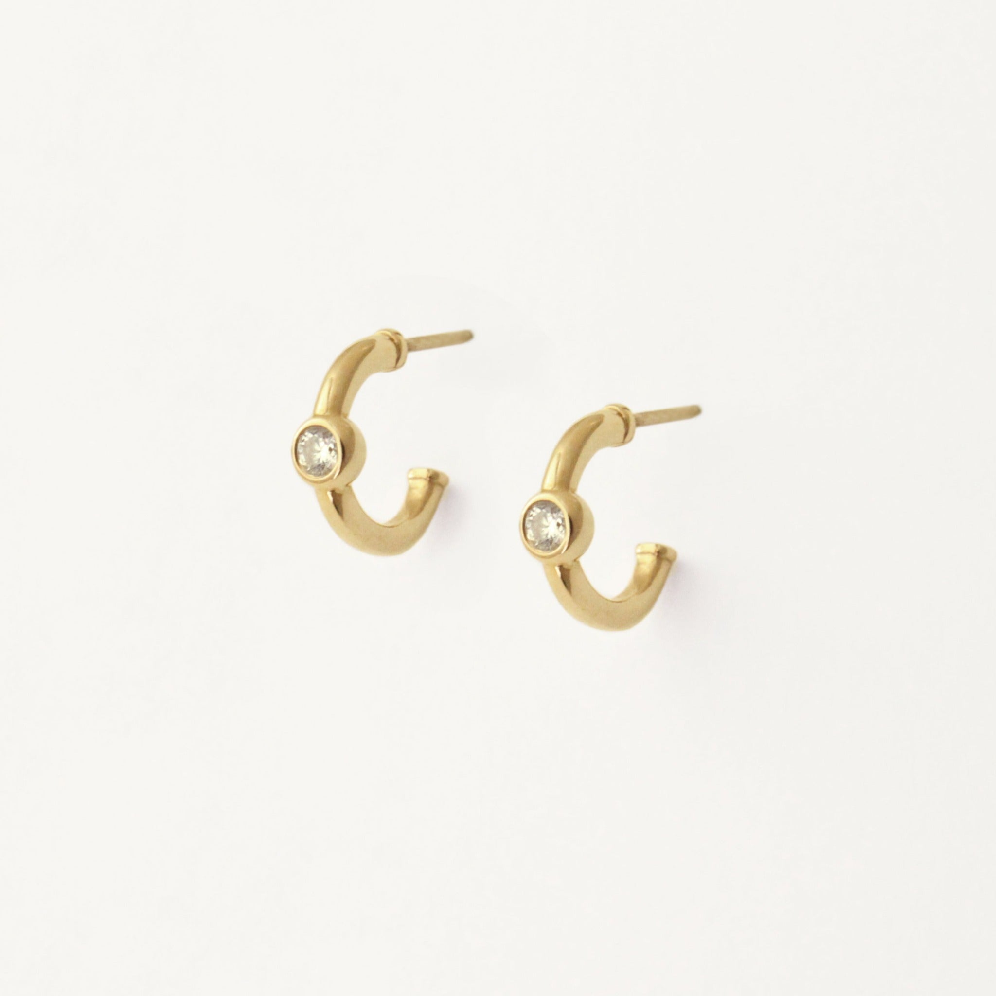Diamond hoops that are meant to be worn every day.