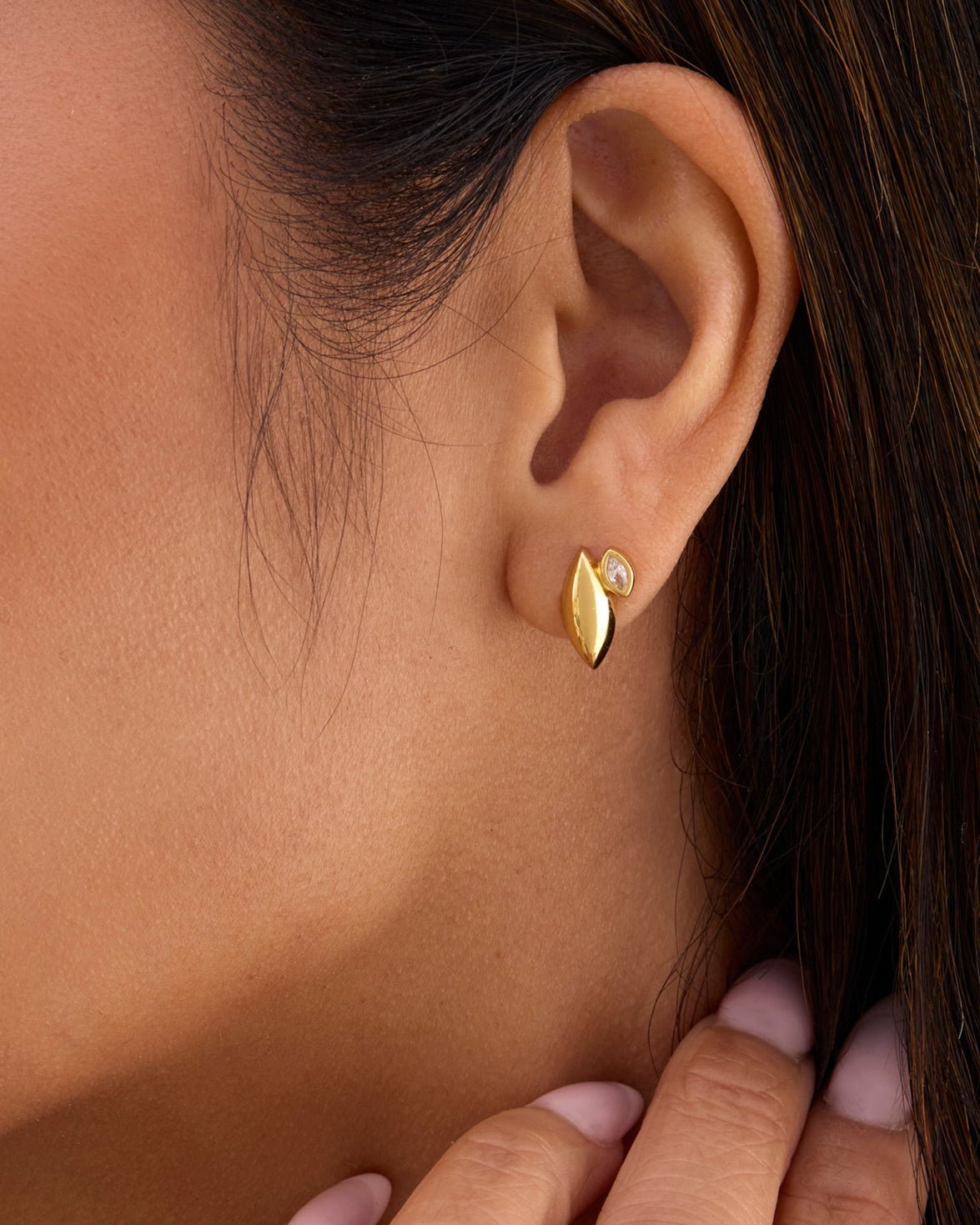 Azalea Gold Stud Earrings - Pre-Order (Shipping Begins 9/28)