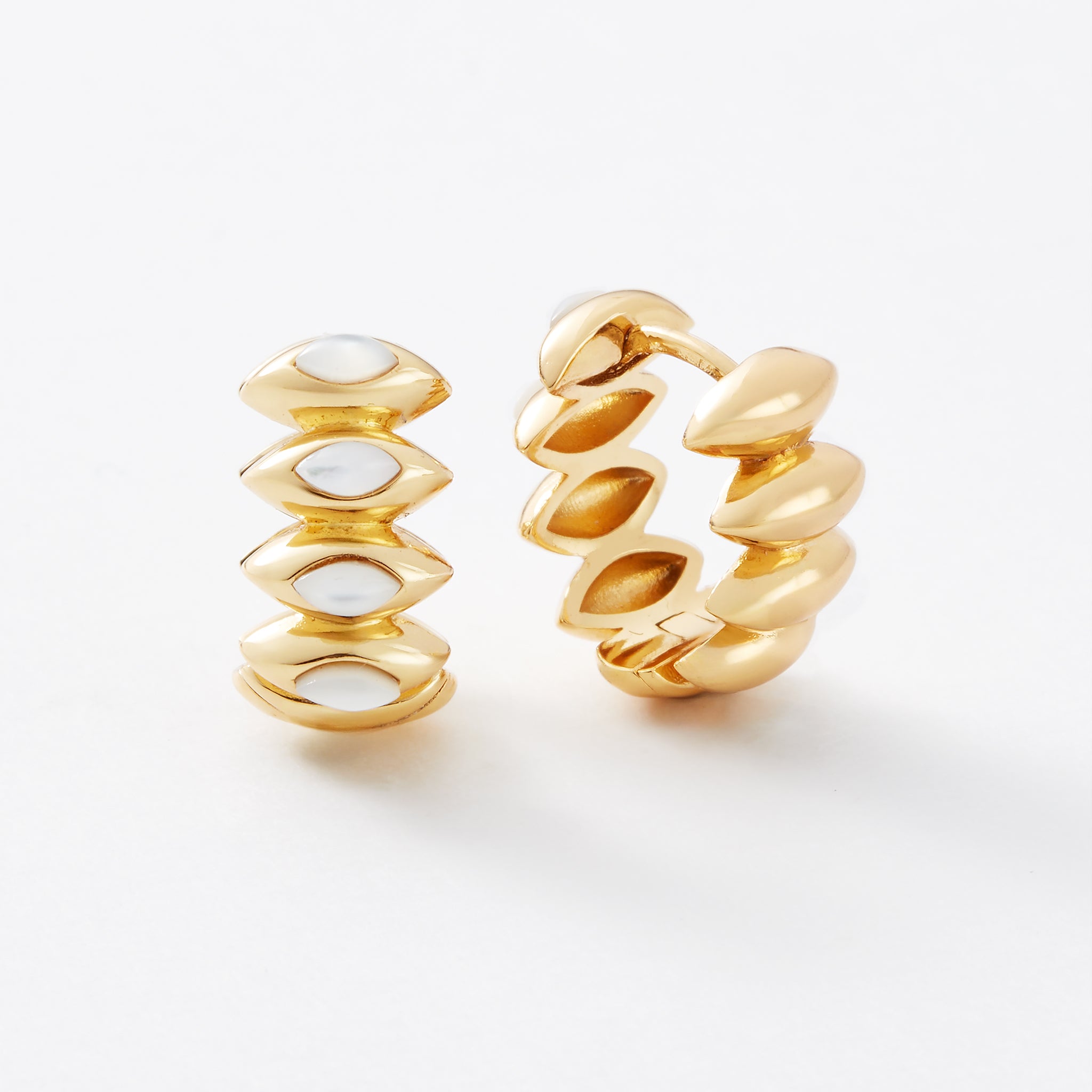 Jasmine Dream Reversible Gold Earrings - Pre-Order (Shipping Begins 9/28)