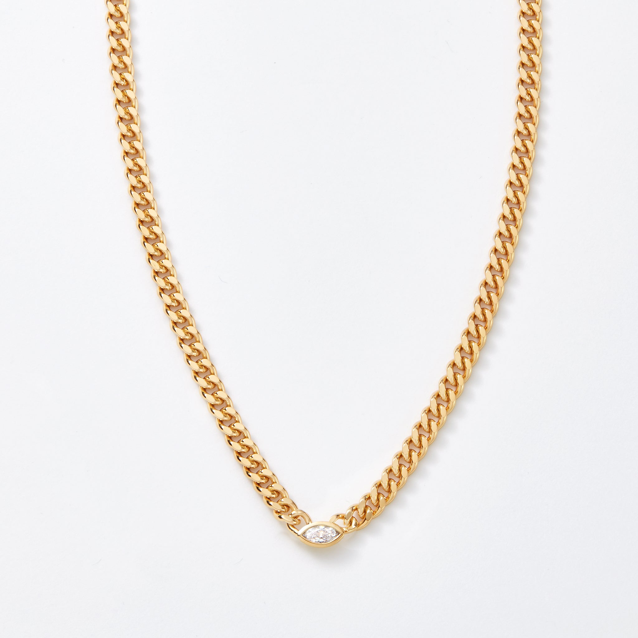 Cassia Curb Chain Necklace - Pre-Order (Shipping Begins 9/28)