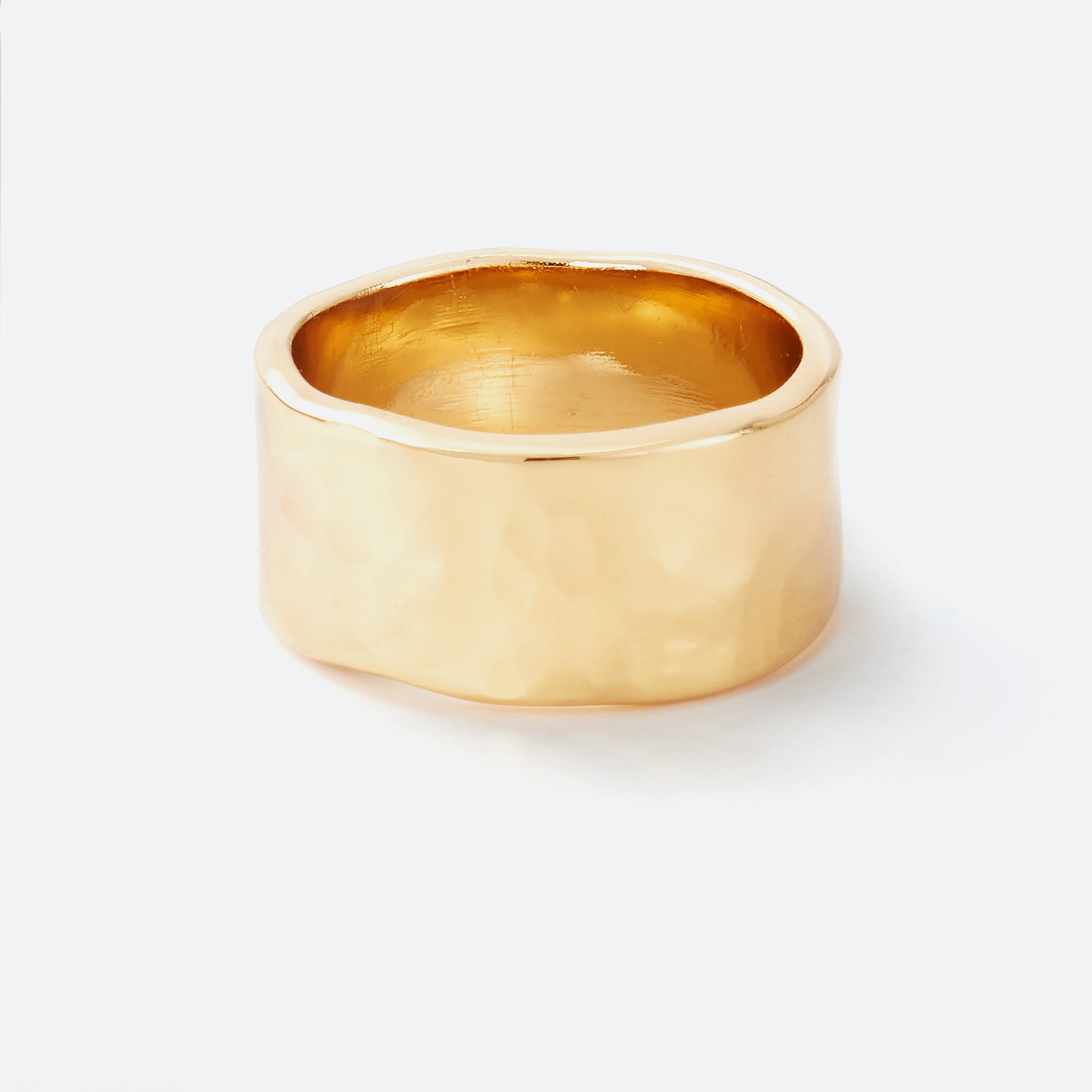 Golden Orbit Hammered Cigar Band