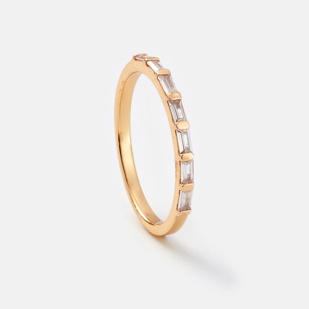 Baguette Half Eternity Ring